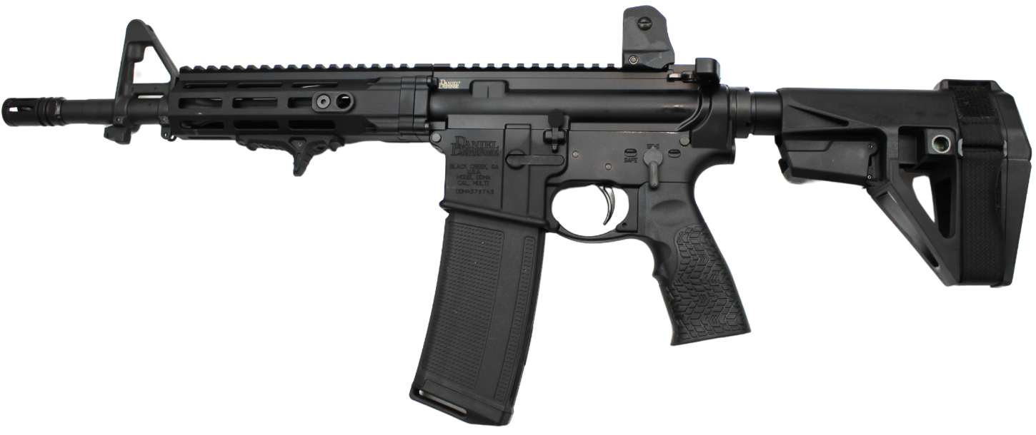 DANIEL DEFENSE DDM4 PISTOL 223/5.56 11.5" BLK BRACE 1-30RD