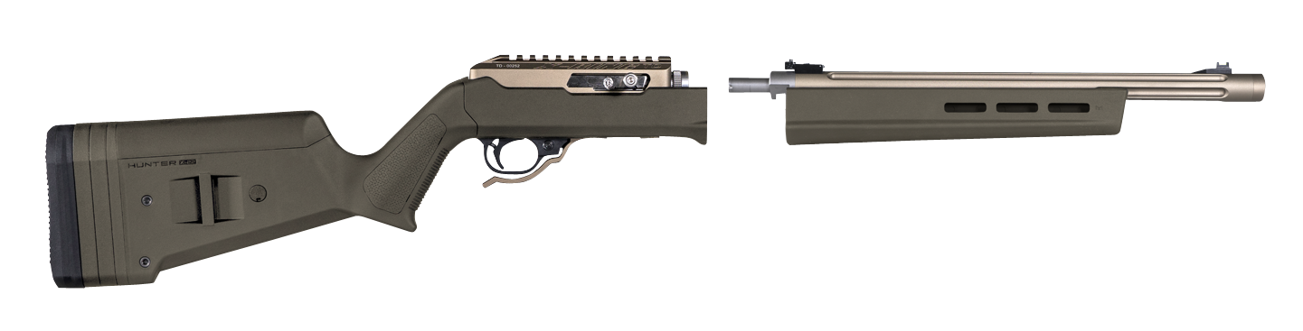 Magpul MAG760-ODG Hunter X-22 Stock Fixed w/Adjustable Comb OD Green Synthetic for Ruger 10/22 Takedown