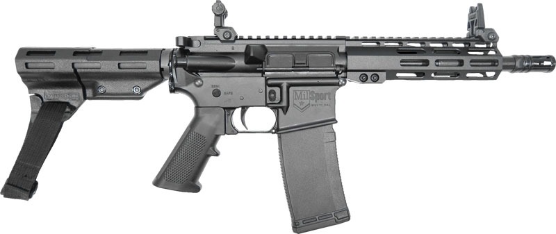 ATI MILSPORT PISTOL 300AAC 30RD 8.5" A2 PISTOL GRIP BRACE