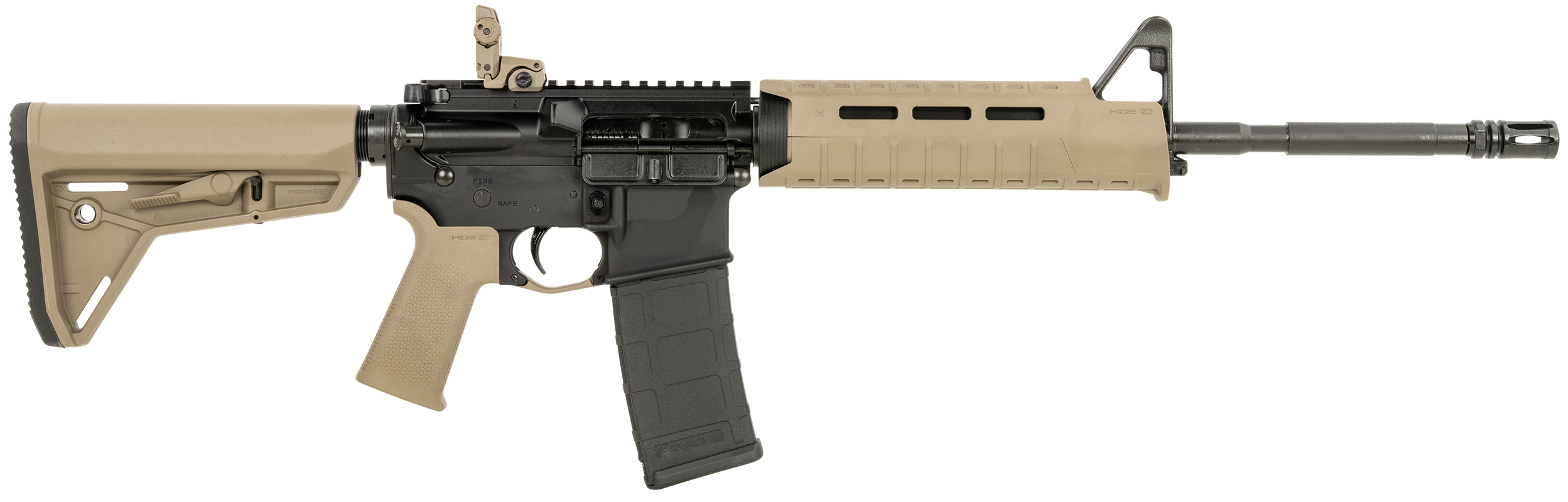 Colt Mfg CR6920MPSFDE M4 Carbine 5.56x45mm NATO 30+1 16.10", Black Rec, FDE Magpul Furniture, SL Carbine Stock & Grip, Vertical Grip, MBUS Rear Sight