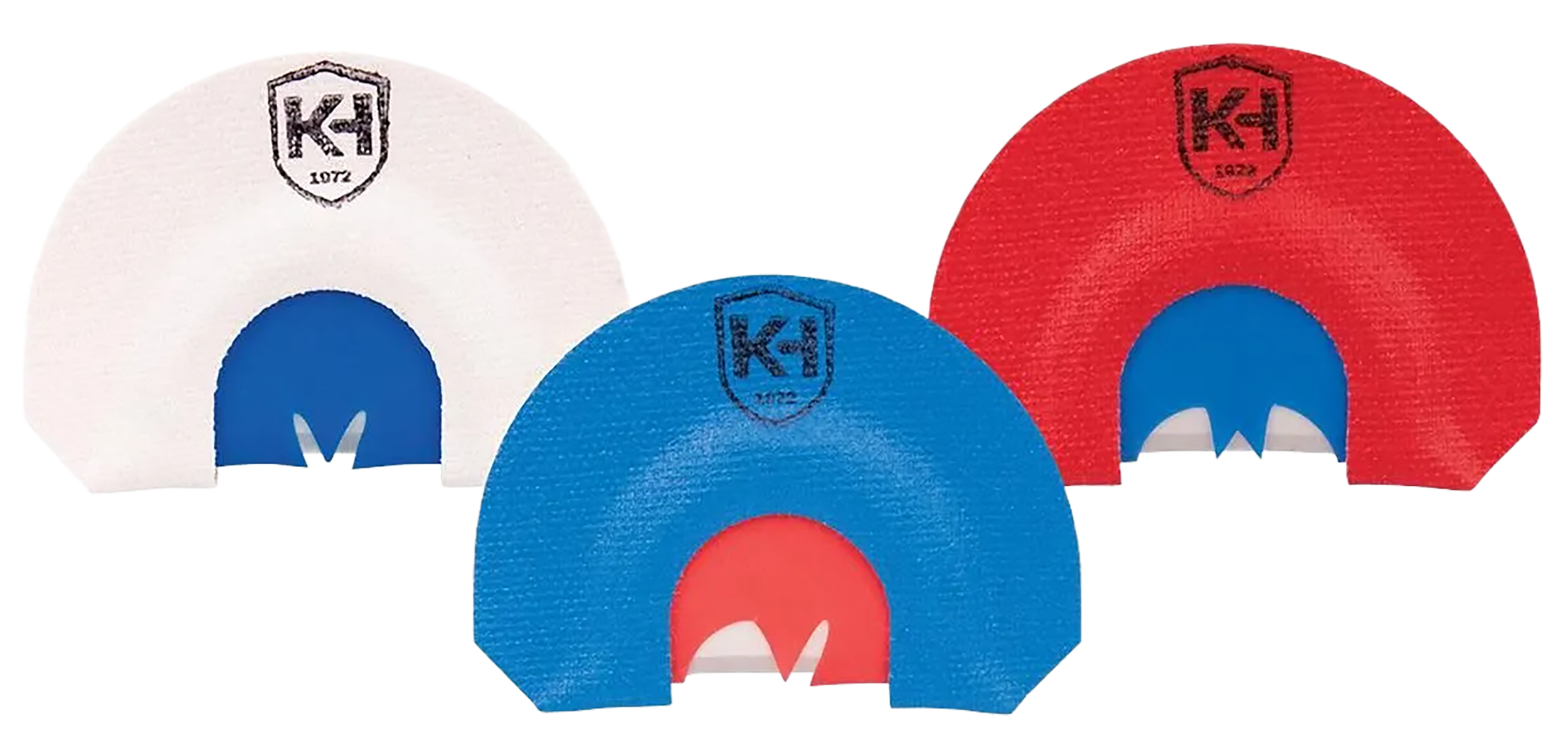 Knight & Hale KHT0206 HD Hen Mouth Call Attracts Turkey Red/White/Blue 3Pack