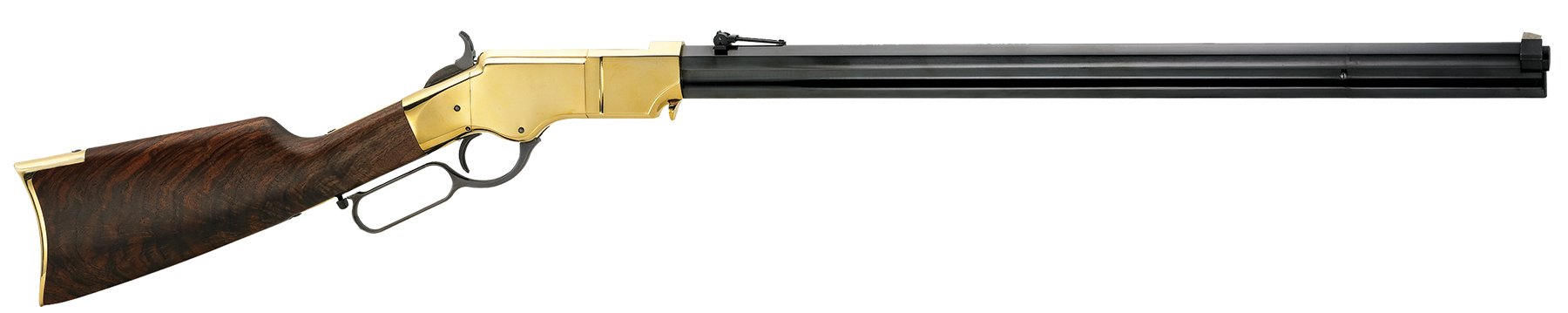Henry H011 Original  Full Size 44-40 Win 13+1 24.50" Blued Octagon Barrel, Polished Brass Receiver, Fancy American Walnut Wood Stock, Brass Buttplate/Pad Right Hand