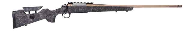 CVA CR3955F Cascade Long Range Hunter 6mm Creedmoor Smoked Bronze Cerakote Threaded Barrel & Receiver w/Picatinny Rail, Graphite Black w/Smoke Bronze Webbing Adj Comb & LOP Synthetic Stock
