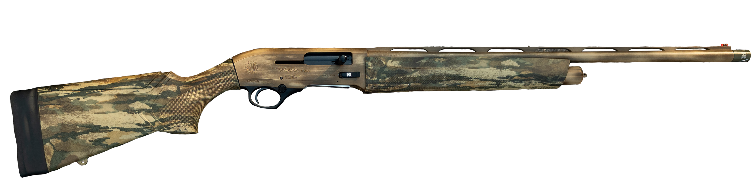 Rob Roberts Gun Works 000600 Beretta A300 Ultima Combo 20 Gauge Semi-Auto 3" 3+1 24" Legacy Cerakote Steelium Vent Rib Barrel, Drilled & Tapped Receiver, Kick-Off Realtree Legacy Synthetic Stock, Ambi
