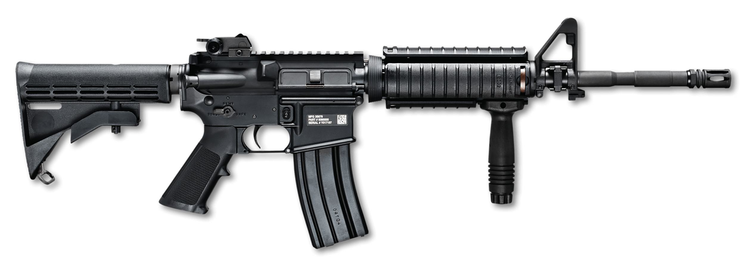 FN 36318 FN 15 M4 Military Collector 5.56x45mm NATO 16" Black Barrel / Receiver 30+1, Matte Black 6 Position Collapsible Stock, Black A2 Grip, Optics Ready