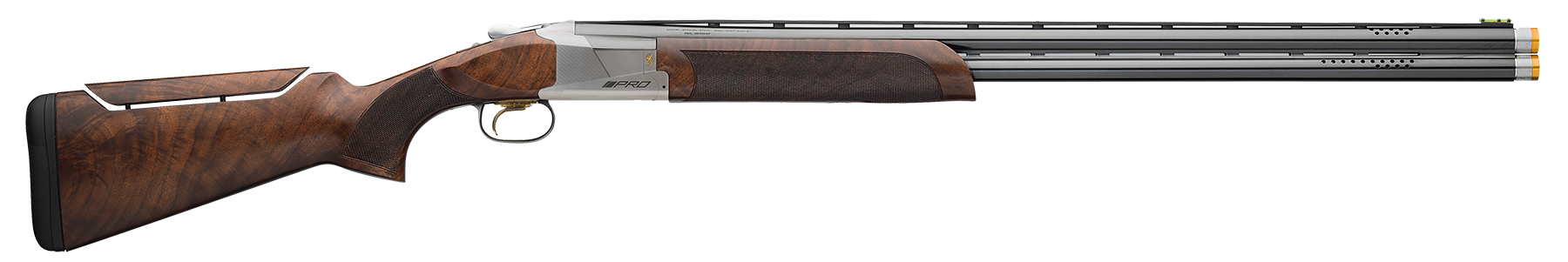 Browning 0180027010 Citori 725 Pro Sporting 20 Gauge 2.75" 2rd 30" Blued Ported Barrels, Silver Nitride Finished Engraved Receiver With Gold Accents, Black Walnut Stock With Pro Fit Adjustable Comb