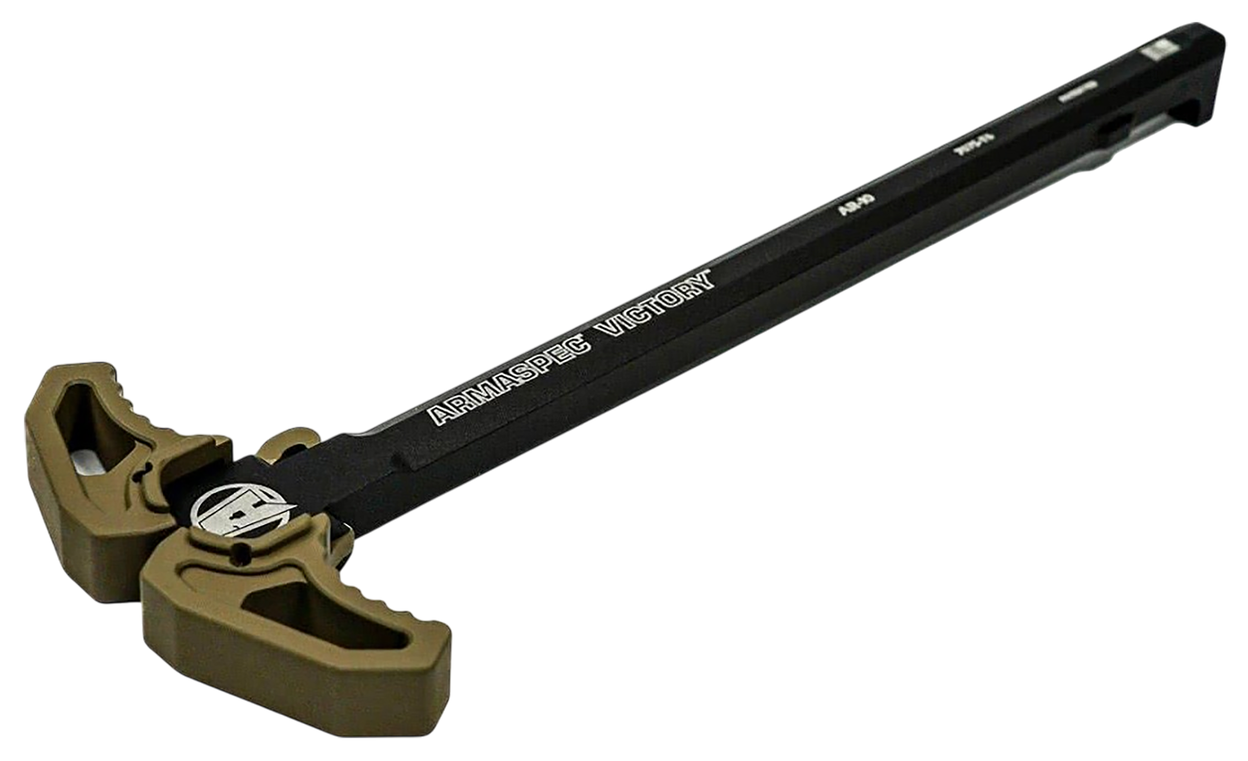 Armaspec ARM162-FDE Victory Charging Handle Flat Dark Earth Aluminum Ambidextrous Hand