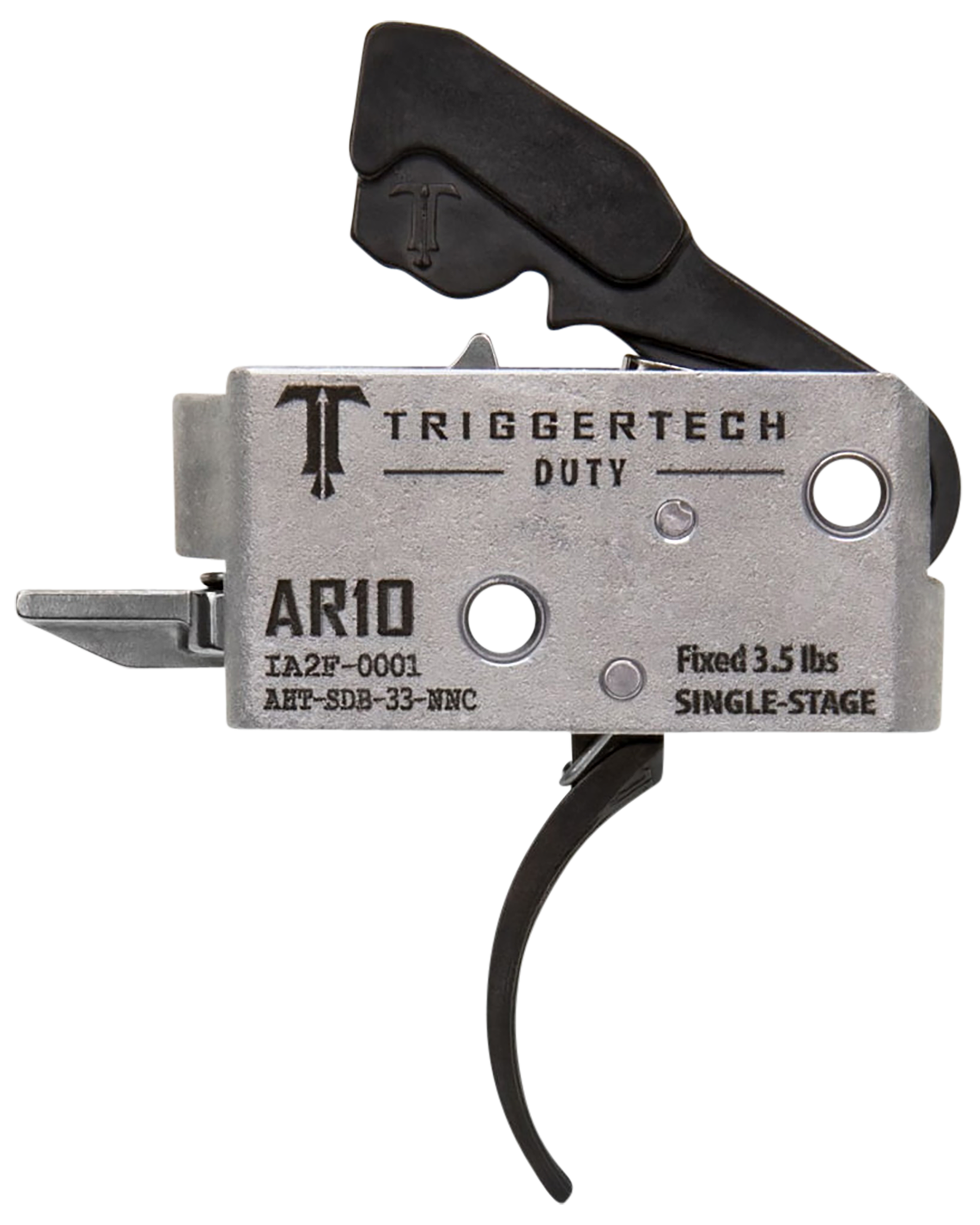 TriggerTech AHTSDB33NNC Duty  Curved Trigger Single-Stage 3.50 lbs Draw Weight Fits AR-10