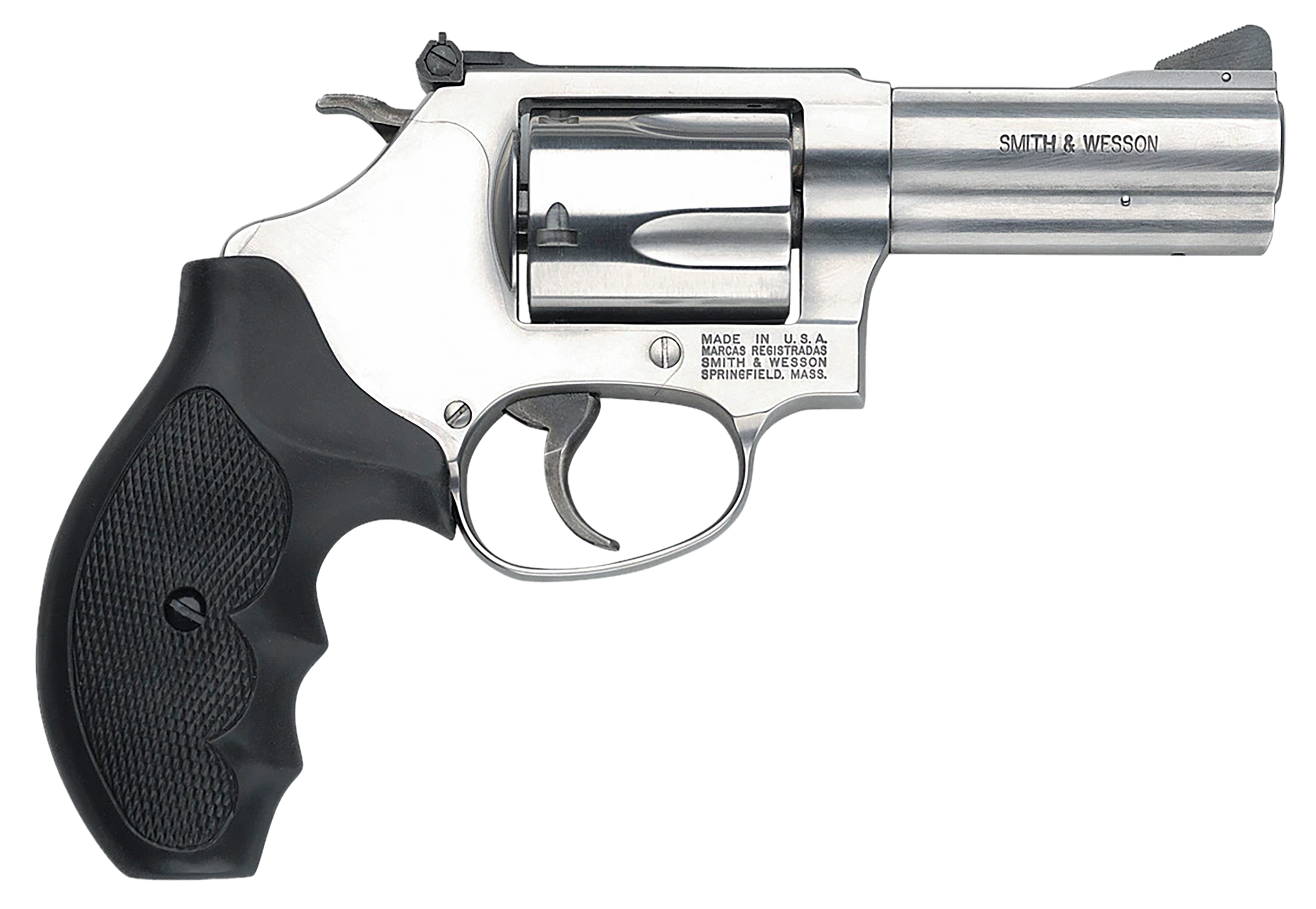 Smith & Wesson 162430 Model 60  357 Mag or 38 S&W Spl +P 5 Shot 3" Stainless Steel Barrel/Cylinder, Satin Stainless Steel J-Frame, Exposed Hammer, Polymer Grip