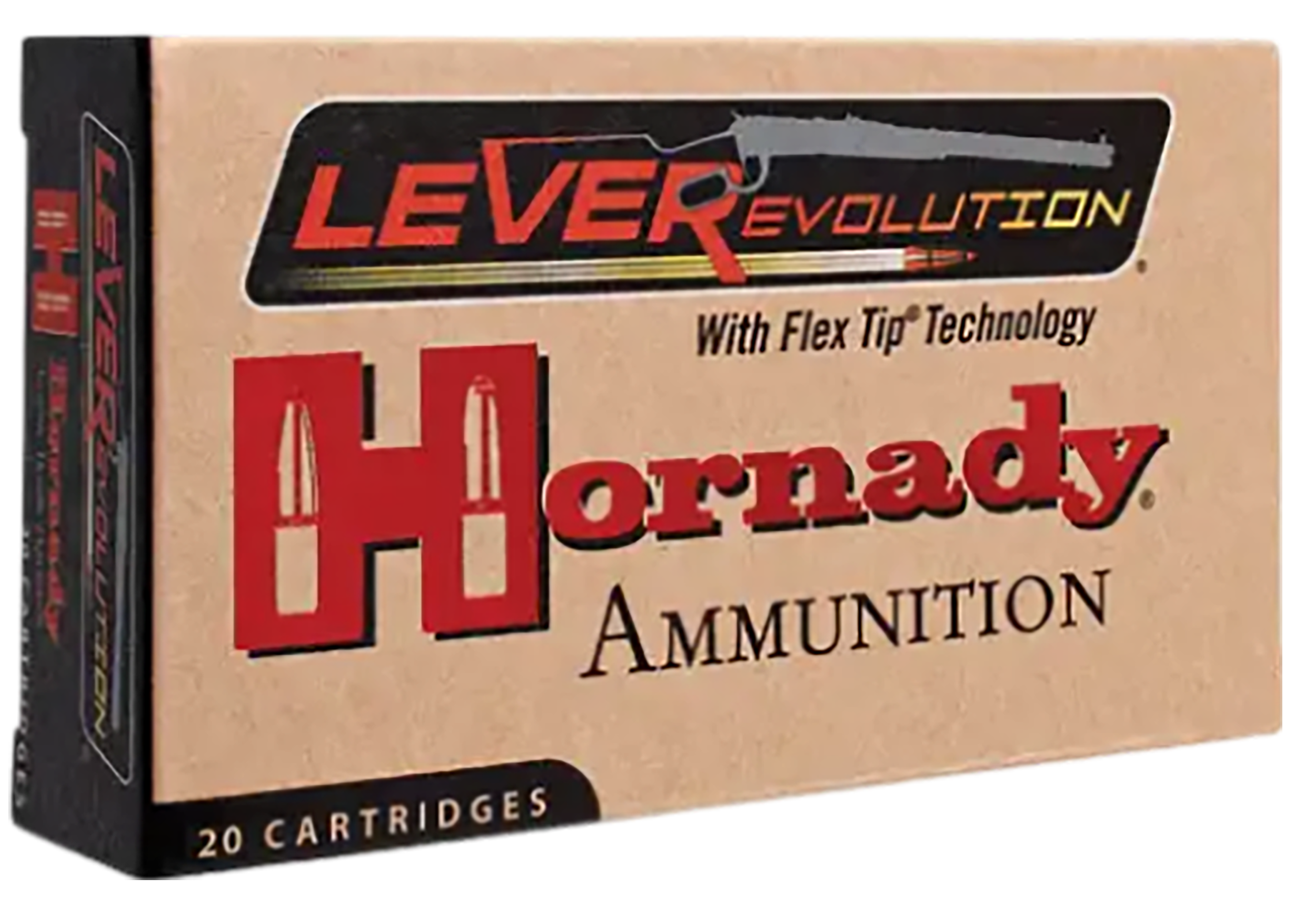 Hornady 82747 LEVERevolution 45-70Gov 325gr Flex Tip eXpanding 20 Per Box/10 Case