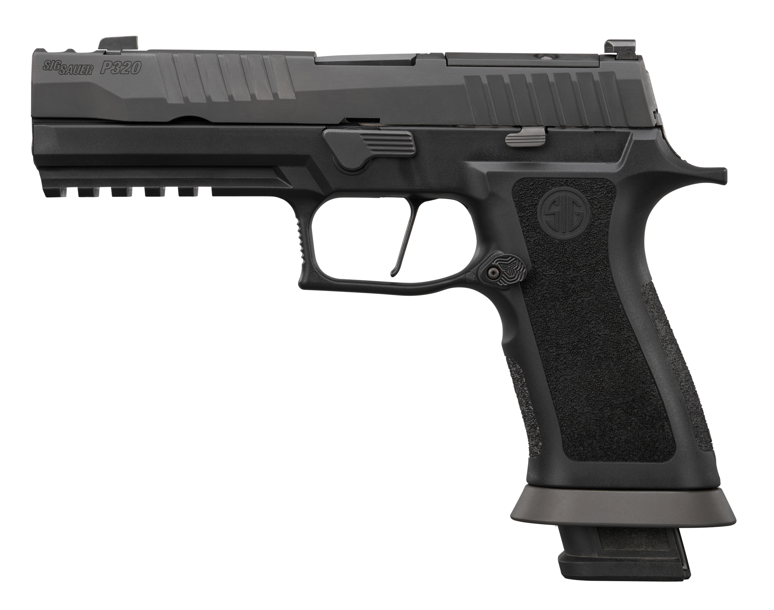 Sig Sauer 320XF9MOD10 P320 M.O.D. Full Size 9mm Luger 10+1 3.90" Black Barrel, Matte Black DLC Stainless Steel Optic Ready/Ported/Serrated Slide, Black Stainless Steel Frame w/Picatinny Rail, M.O.D. X