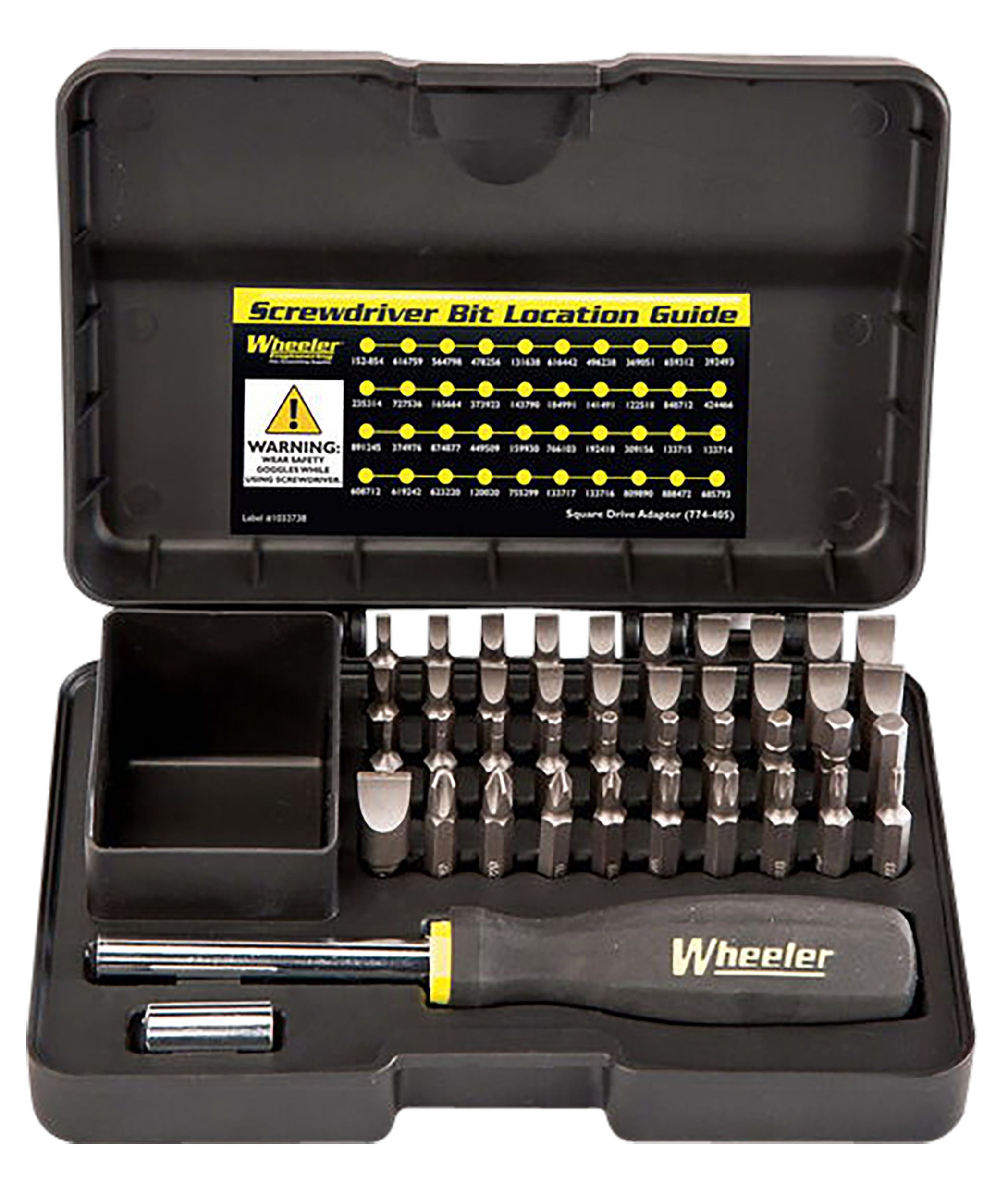 Wheeler 4001006 Gunsmithing Screwdriver Set Black 43 Pieces