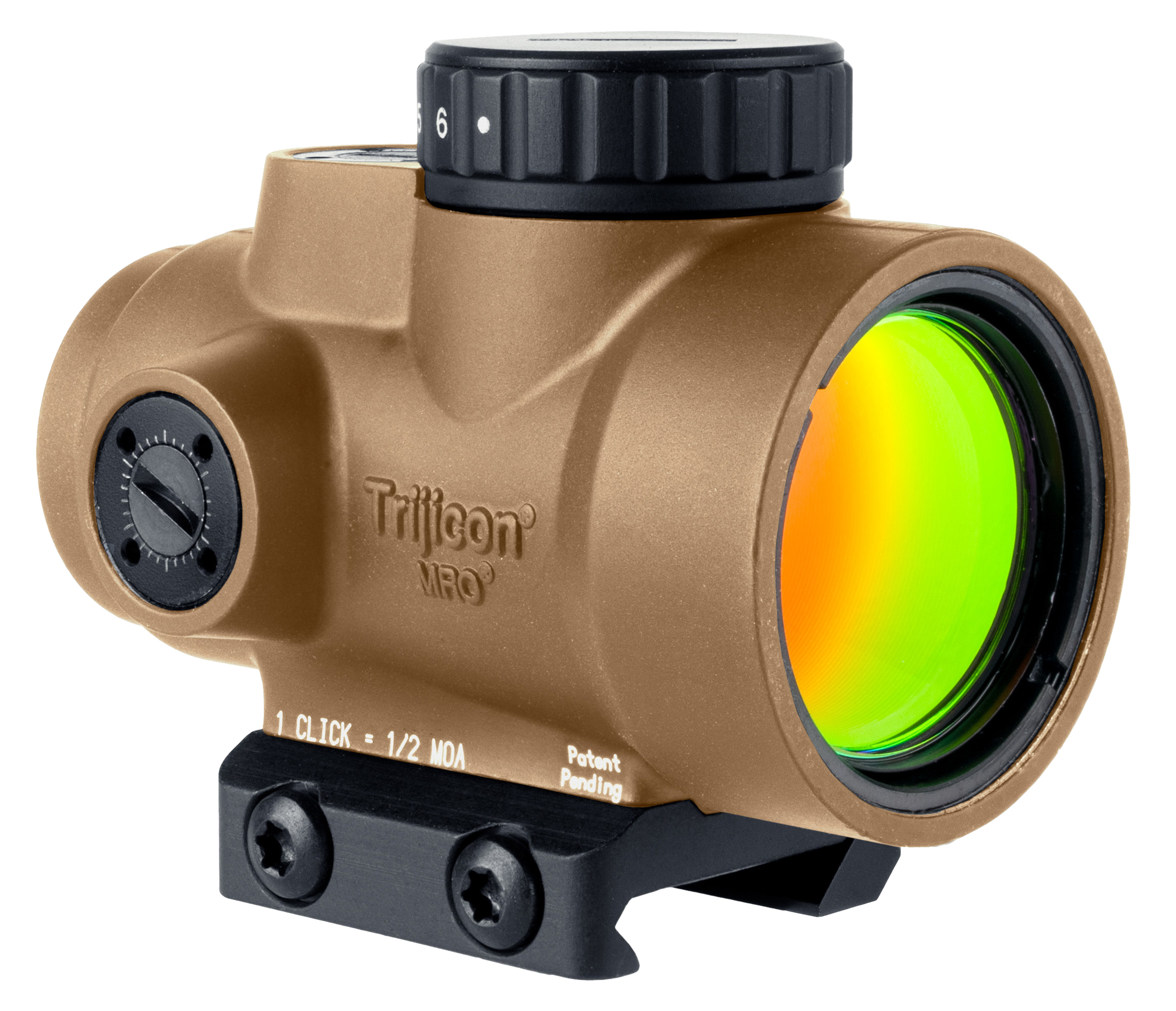 Trijicon 2200347 MRO SD Coyote Tan 1x25mm 2 MOA Green Dot Reticle Low Mount