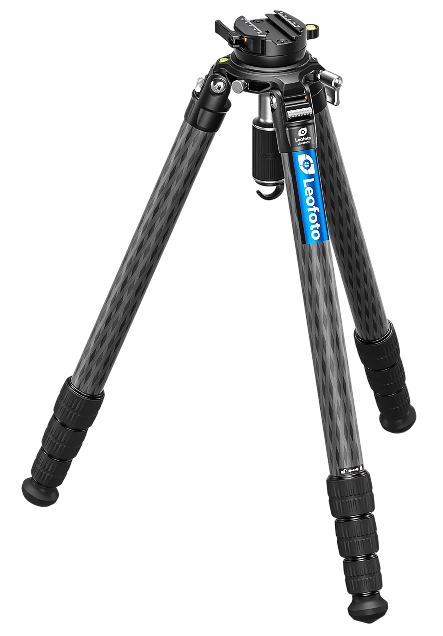 Leofoto Usa LM-364CX+YB-75LRC  Carbon Fiber Tripod Black