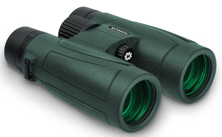 Konus 2272 Regent-HD  8x42 W.A. BaK-4 Roof Prism Center Focus Black Rubber Armor