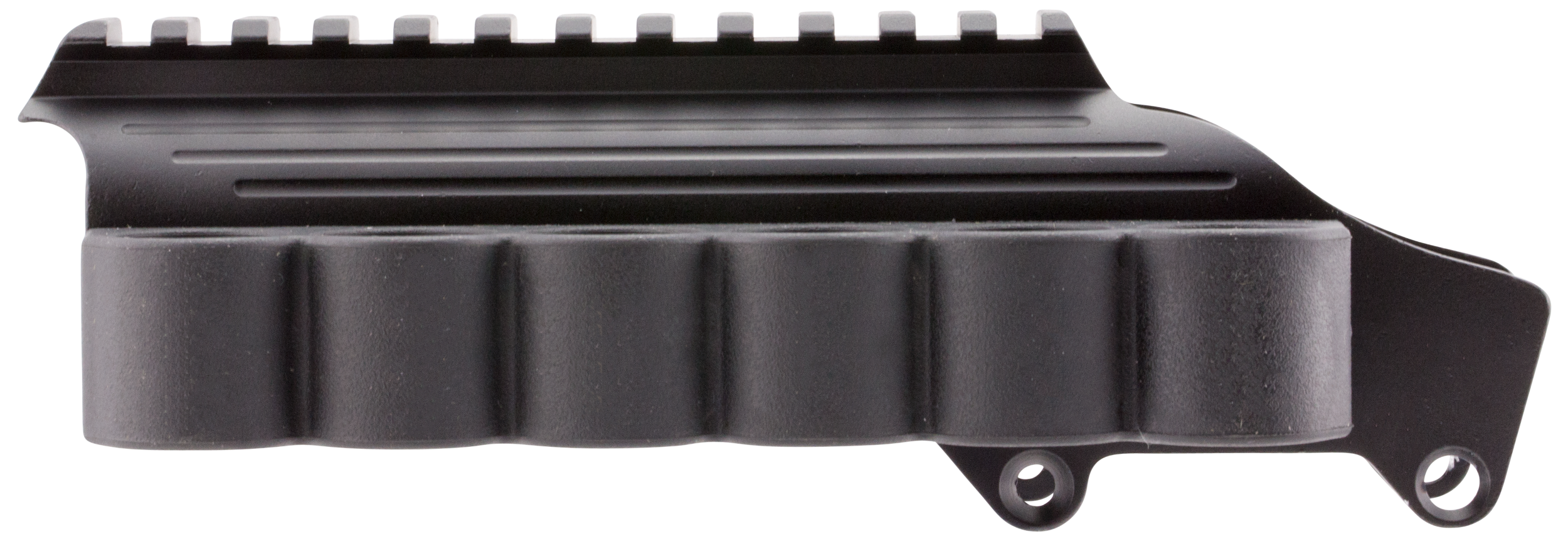 TacStar 1081035 Sidesaddle Rail Mount  Remington 870/1100/1187 12 Gauge 6rds Black Polymer w/Aluminum Mounting Plate