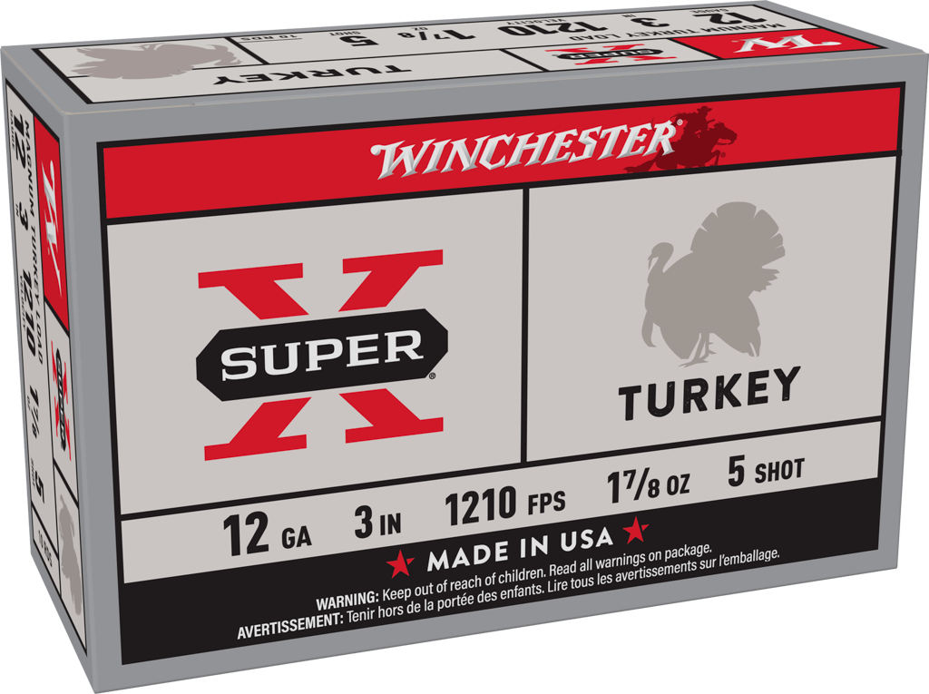 Winchester Ammo X123MT5 Super X Magnum Turkey 12Gauge 3" 1 7/8oz Copper Plated 5Shot 10 Per Box/10 Case