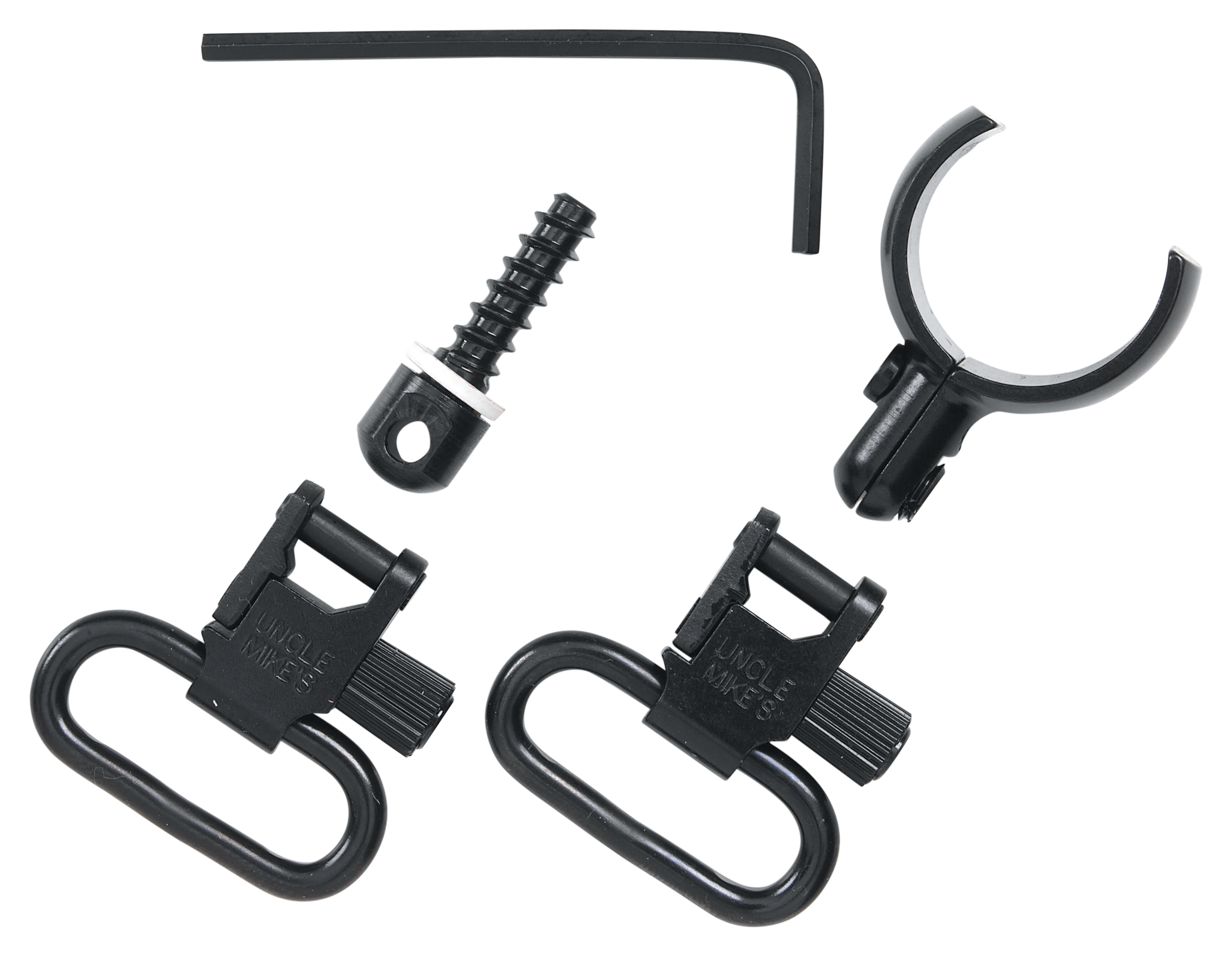 Uncle Mike's 15972 Magnum Band Swivel Set Blued Steel, 1" Loop Size, Quick Detach 115 SG-4 Style for Some 20 Gauge Shotguns