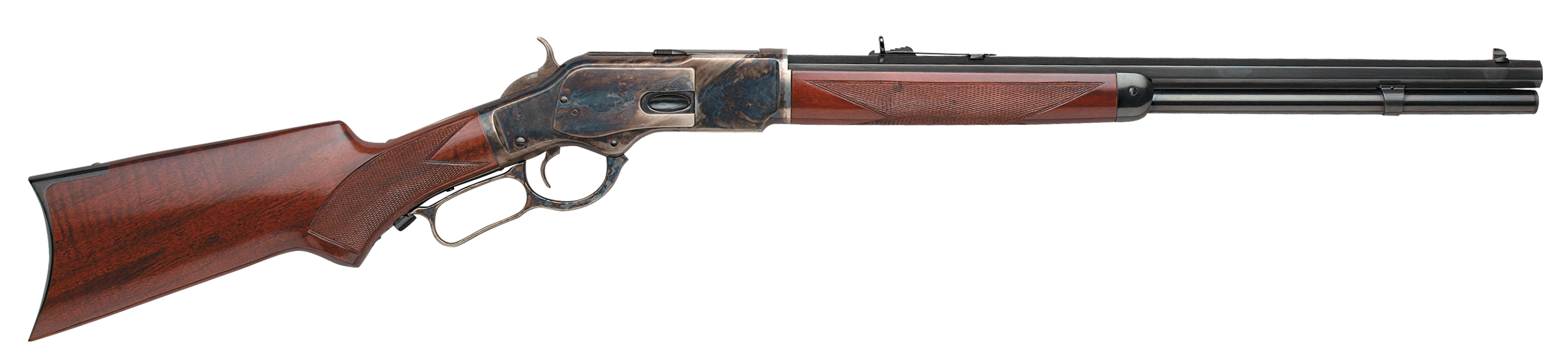 Taylors & Company 550175 1873  357 Mag Caliber with 10+1 Capacity, 20" Blued Octagon Barrel, Color Case Hardened Metal Finish & Walnut Fixed Pistol Grip Stock Right Hand (Full Size)