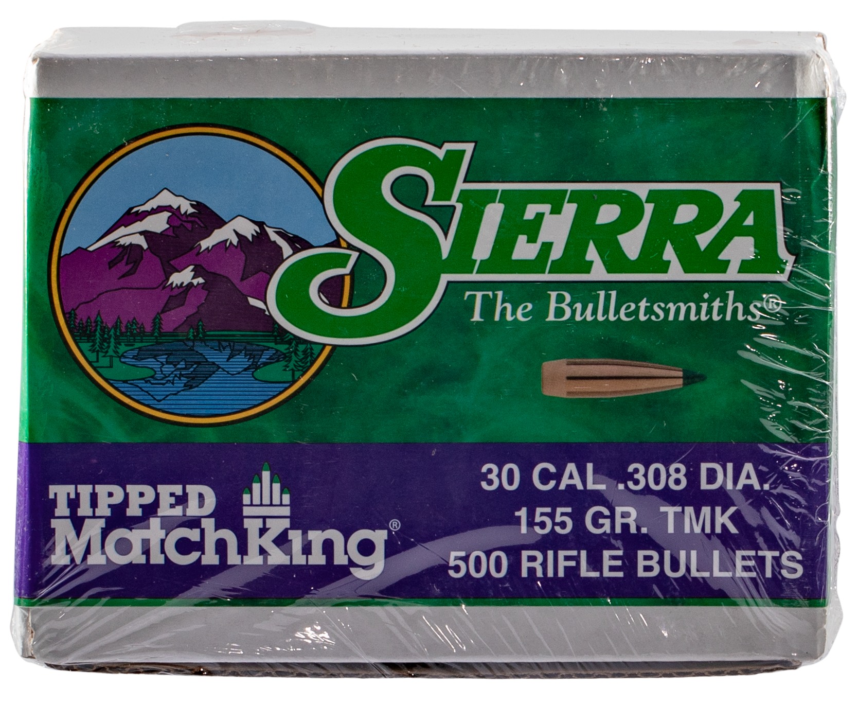 Sierra 7755C Tipped MatchKing  30Cal 155gr Tipped MatchKing 500/Box