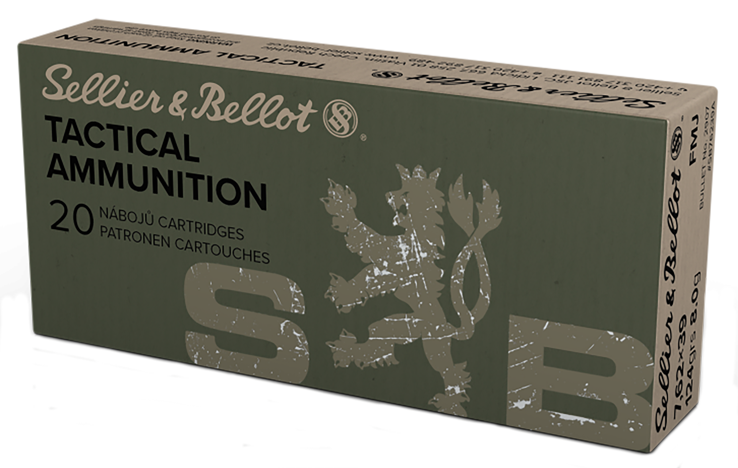 Sellier & Bellot SB76239A Rifle  7.62x39mm 124gr Full Metal Jacket 20 Per Box/30 Case