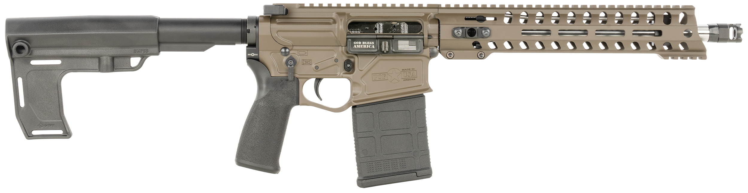 Patriot Ordnance Factory 1741 Rogue  308 Win 20+1 12.50" Patriot Brown Cerakote