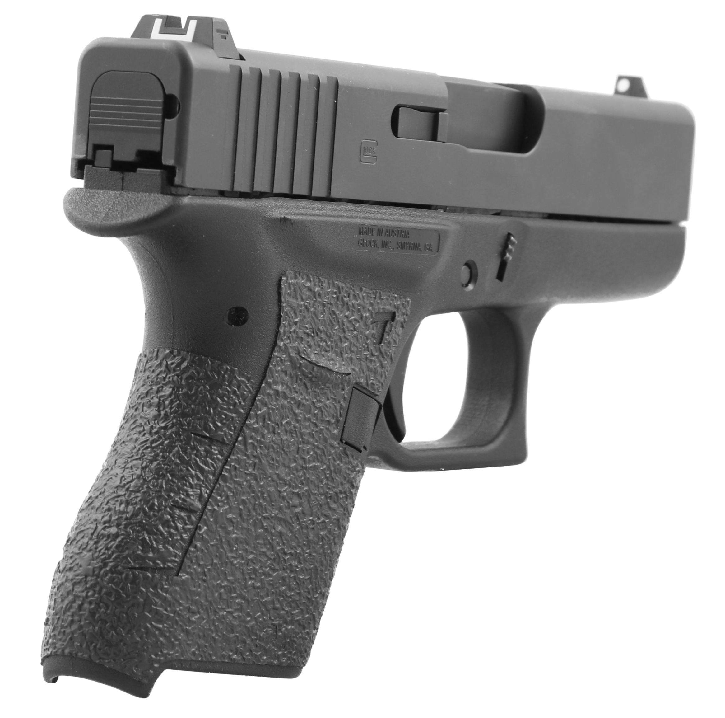 Talon Grips 100R Adhesive Grip Compatible w/Glock 43, Black Textured Rubber
