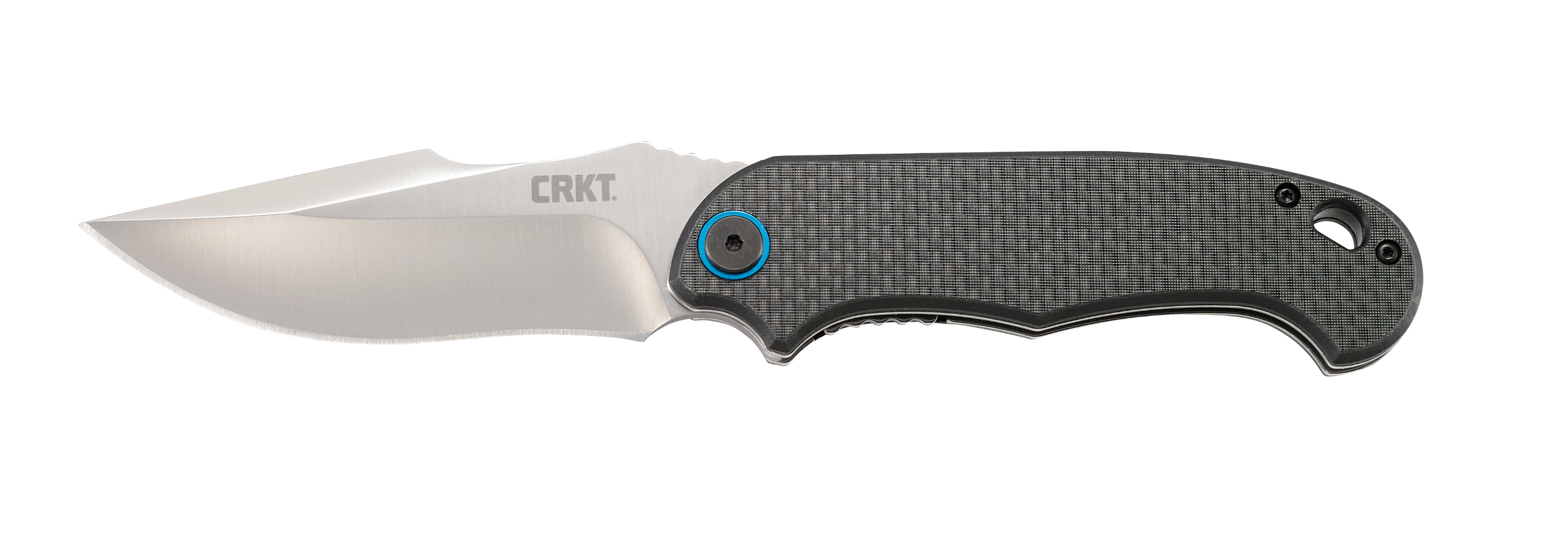 CRKT 7920 P.S.D.  3.63" Folding Plain Satin 4116 Stainless Steel Blade/ Black Carbon Fiber/G10 Handle Includes Pocket Clip
