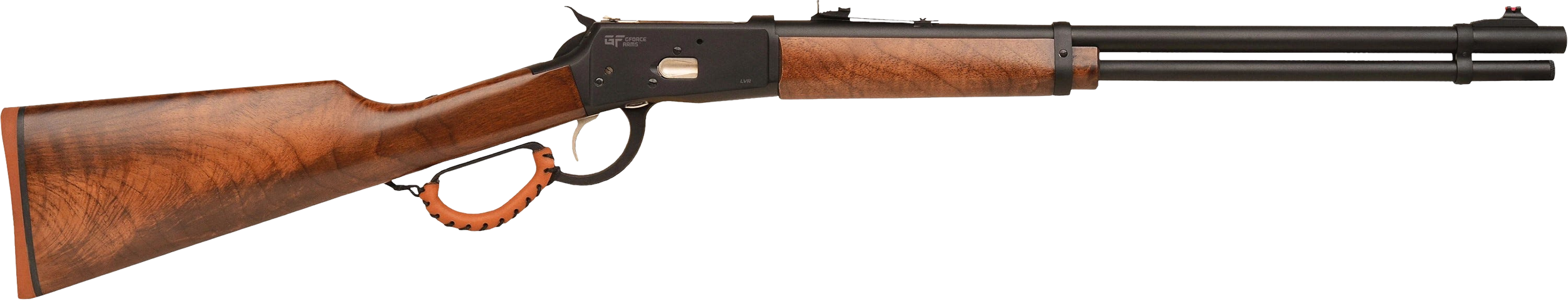 Gforce Arms GFLVR44 Saddlehorn  44 Mag 10+1 20" Black Steel Barrel, Black Aluminum Receiver, Fixed Walnut Stock