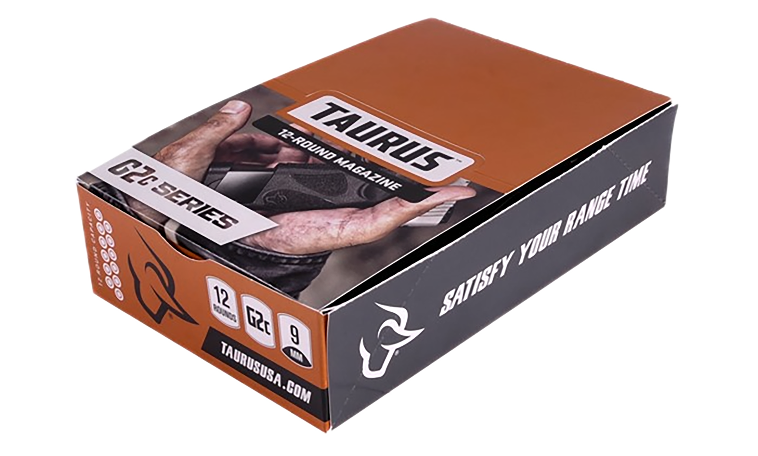 Taurus 389-0009-00 G2C Magazine Pop Display 12rd 9mm Luger Black Steel w/ Polymer Base Plate (12 Pack)