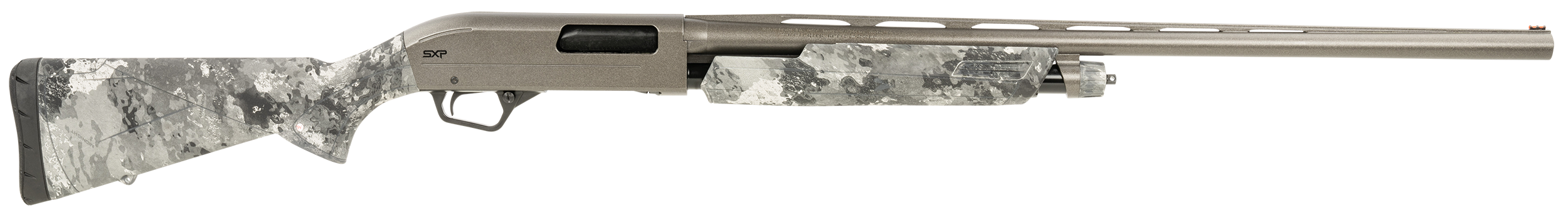 Winchester Repeating Arms 512449292 SXP Hybrid Hunter 12 Gauge 3.5" Chamber 4+1 (2.75") 28", Gray Barrel/Rec, TrueTimber Midnight Furniture, TruGlo Fiber Optic Sight, Includes 3 Invector-Plus Chokes