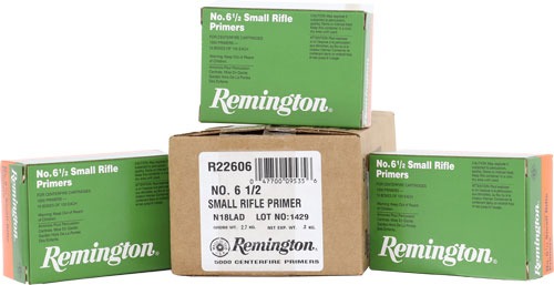 REMINGTON PRIMERS SMALL RIFLE 5000 PACK CASE