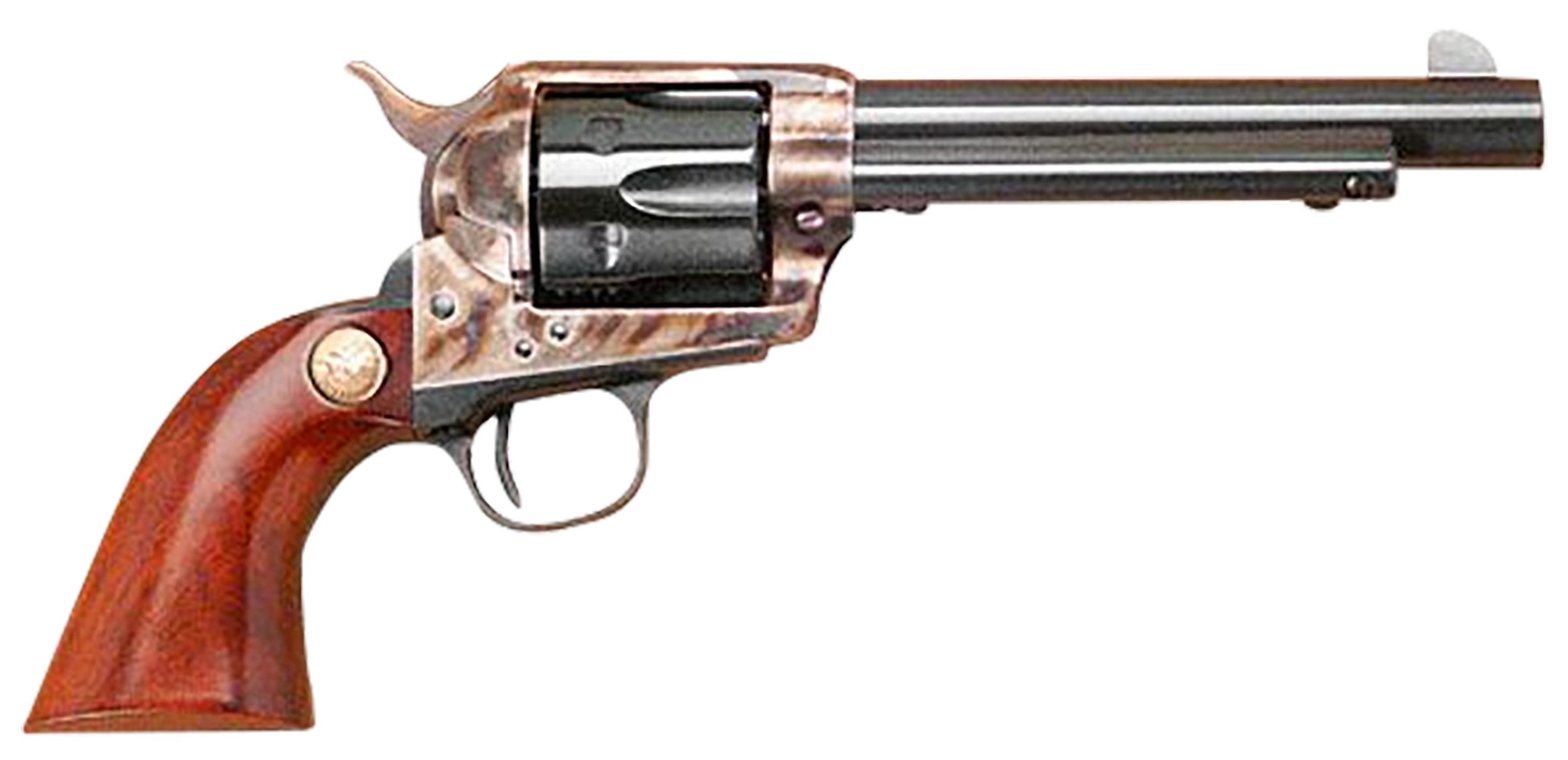 Cimarron MP401 Model P 357 Mag 38 Special 6 Shot 5.50" Blued Stainless Steel Barrel, Blued Cylinder, Blue Steel Frame, Walnut Grip, Exposed Hammer